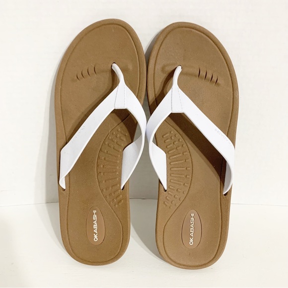 Okabashi Breeze Flip Flop Thong Sandal Contoured Footbed Arch Support Waterproof - Picture 6 of 11
